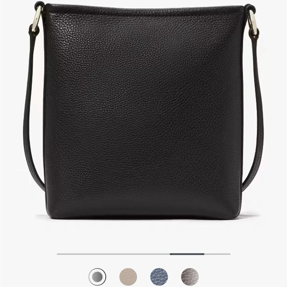 Brand new!  Kate Spade Black Leather Crossbody Bag - Picture 3 of 13